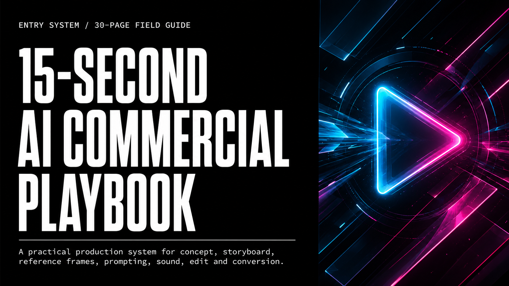 Illustrated cover of The 15-Second AI Commercial Playbook